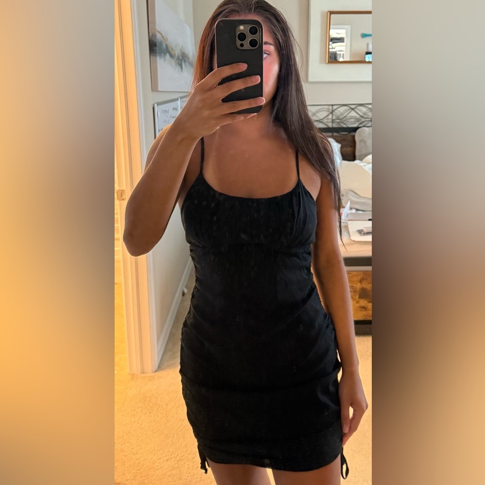 Eyeshadow Black Mini Dress